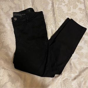 SOLD American Eagle Black AE Sky High Jegging 16 SHORT